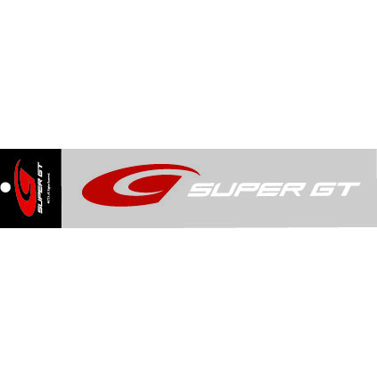 SUPER GT カッティングロゴステッカー（大/ホワイト）