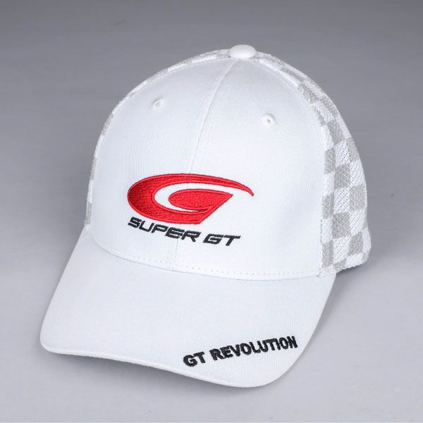 メッシュキャップ白 Super Gt Square