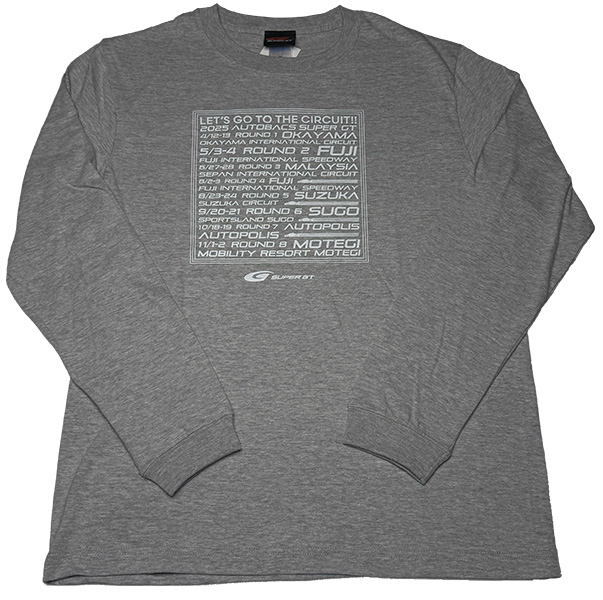 2025ツアーグラフィック　ロングスリーブTシャツ（グレー/XLサイズ）