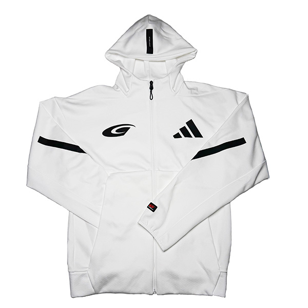 adidas Z.N.Eフルジップフーディー (ホワイト/Mサイズ）
